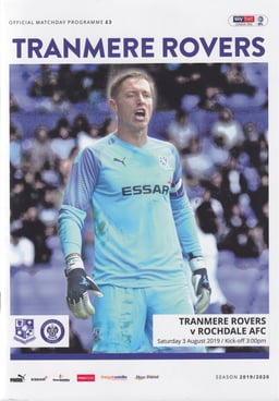 Tranmere Rovers v Gillingham Match Programme 2019-09-07